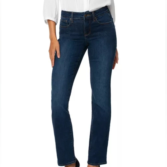 NYDJ Dark Indigo Straight Leg Jeans EUC - Picture 16 of 16